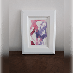Photo of Framed Watercolor Abstract