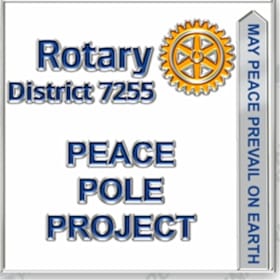 Photo of Rotary 7255 Peace Pole Pin