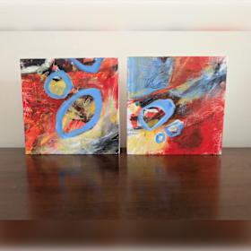 Photo of 2 Red and Blue