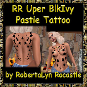 Photo of RR Upper BlkIvy Pastie Tattoo