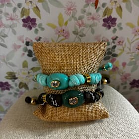 Photo of Turquoise Cord Bracelet with Turquoise Stone
