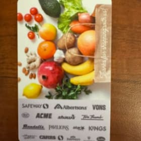 Photo of Carr's gift card