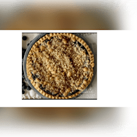 Photo of Blueberry Crumb Pie 9''