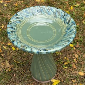 Photo of Glazed Ceramic Bird Bath