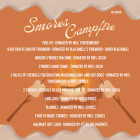 Photo of S'MORES CAMPFIRE- 4th Grade Class Package
