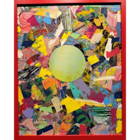 Photo of Mixed Media Artwork on Canvas