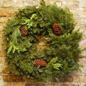 Photo of 48" Balsam Mixed Wreath with Cones