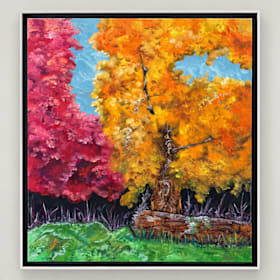 Photo of #049: Mark Hilgert: "The Oddly-Shaped Tree" (oil on canvas)