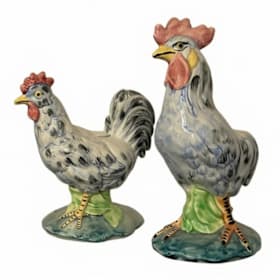 Photo of Stangl Pottery Rooster & Hen Figurines