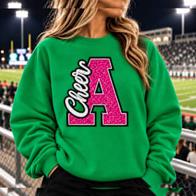 Photo of Cheer “A” Glitter sweatshirt
