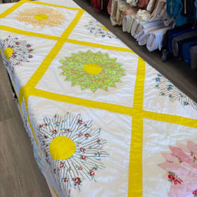 Photo of Handmade Sunny Floral Quilt