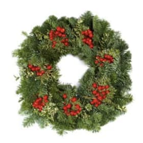 Photo of Candle Ring Wreath 14"