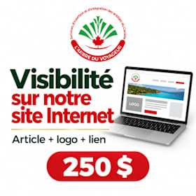 Photo : Visibilité sur notre site Internet Article + logo + lien