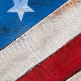 Photo of "American Flag" by Celestino "Duggie" Ruffini, 36" X 20.5"