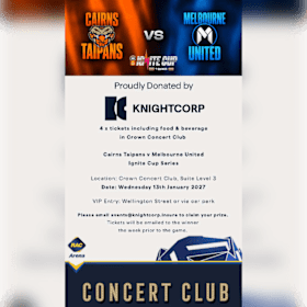 Photo of Melbourne United vs Cairns Taipans incl: food and beverages