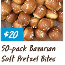 Photo of 50 pack Bavarian Soft Pretzel Bites