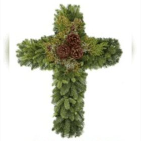 Photo of 28" Cross Wreath