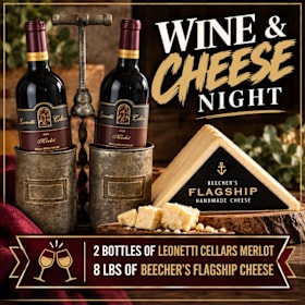 Photo of Wine & Cheese Gift Basket