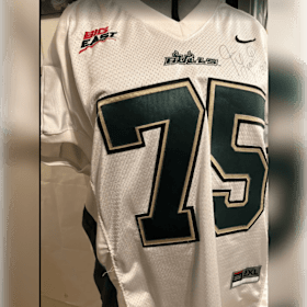 Photo of Jim Leavitt signed - USF Big East Football Jersey Size XXL