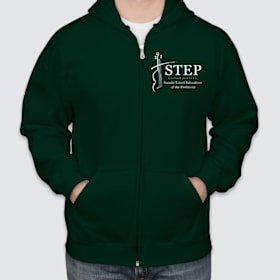 Photo of Zip Hoodie Sweatshirt: Forest Green - adult sizes only