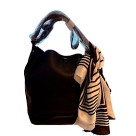 Photo of Banana Republic Tall Black Bag with Silk Scarf