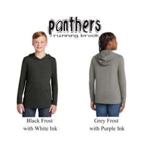 Photo of Lightweight Longsleeve Hooded T-shirt, Panther Logo (Youth)
