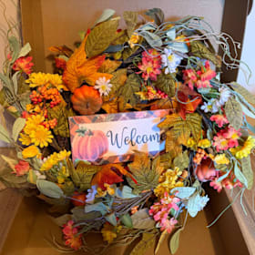 Photo of "Welcome" Autumn Wreath