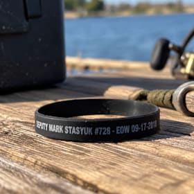 Photo of Deputy Mark Stasyuk Memorial Wristband