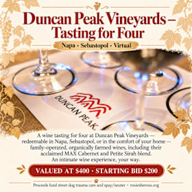 Photo of Duncan Peak Vineyards — Tasting for Four