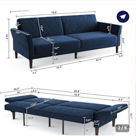 Photo of Velvet Sleeper Sofa