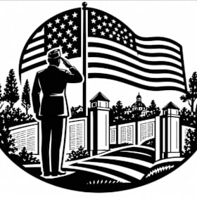 Photo of Memorial Solute
