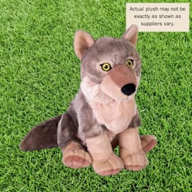 Photo of Grey Wolf With Plush