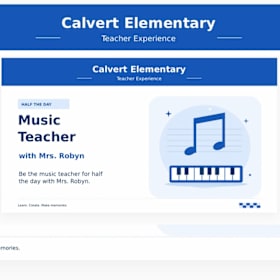 Photo of Music teacher for half the day