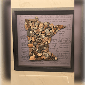Photo of Framed MN Rock Art