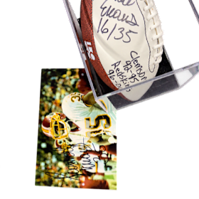 Photo of Clemson and Redskin Memorabela