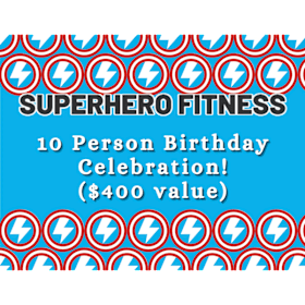 Photo of 10-Person Birthday Celebration with Superhero Fitness