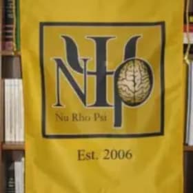 Photo of Nu Rho Psi Banner