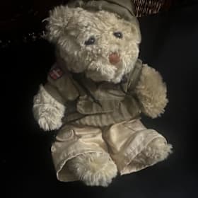 Photo of Spirit Teddy bear in khaki  fatigues