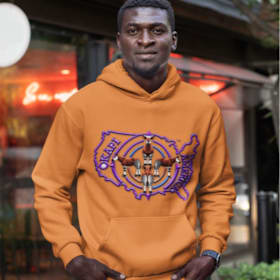 Photo of Okapi America Hoodie (purple logo)
