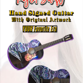 Photo of Taylor Swift Hand Signed Acoustic Guitar with Custom