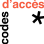 Codes d'accès
