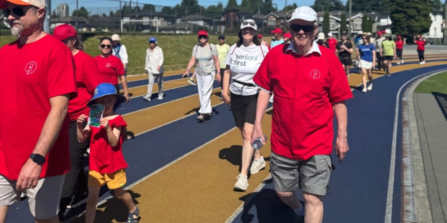 Participants in the Walk of Ages
