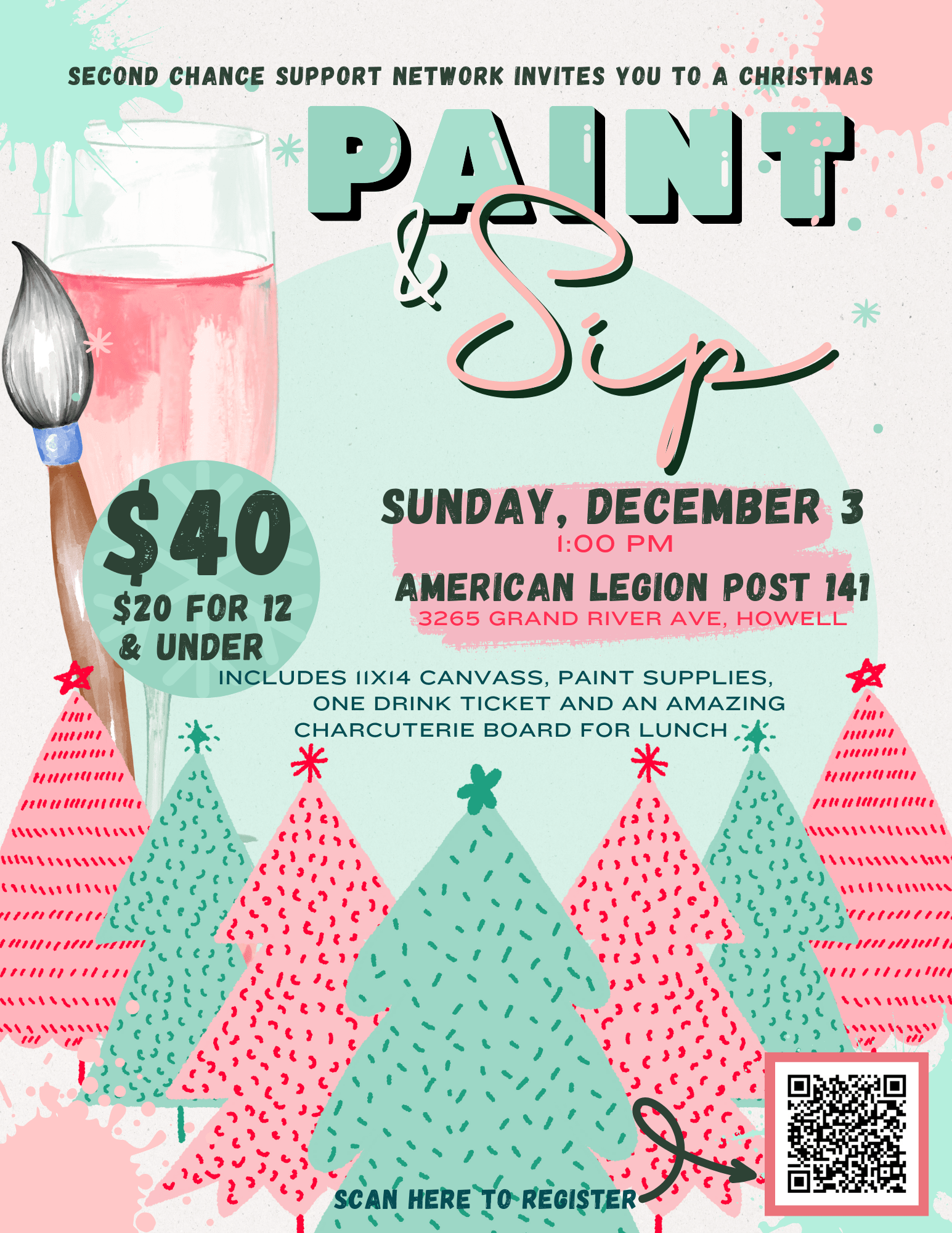 Christmas Paint & Sip