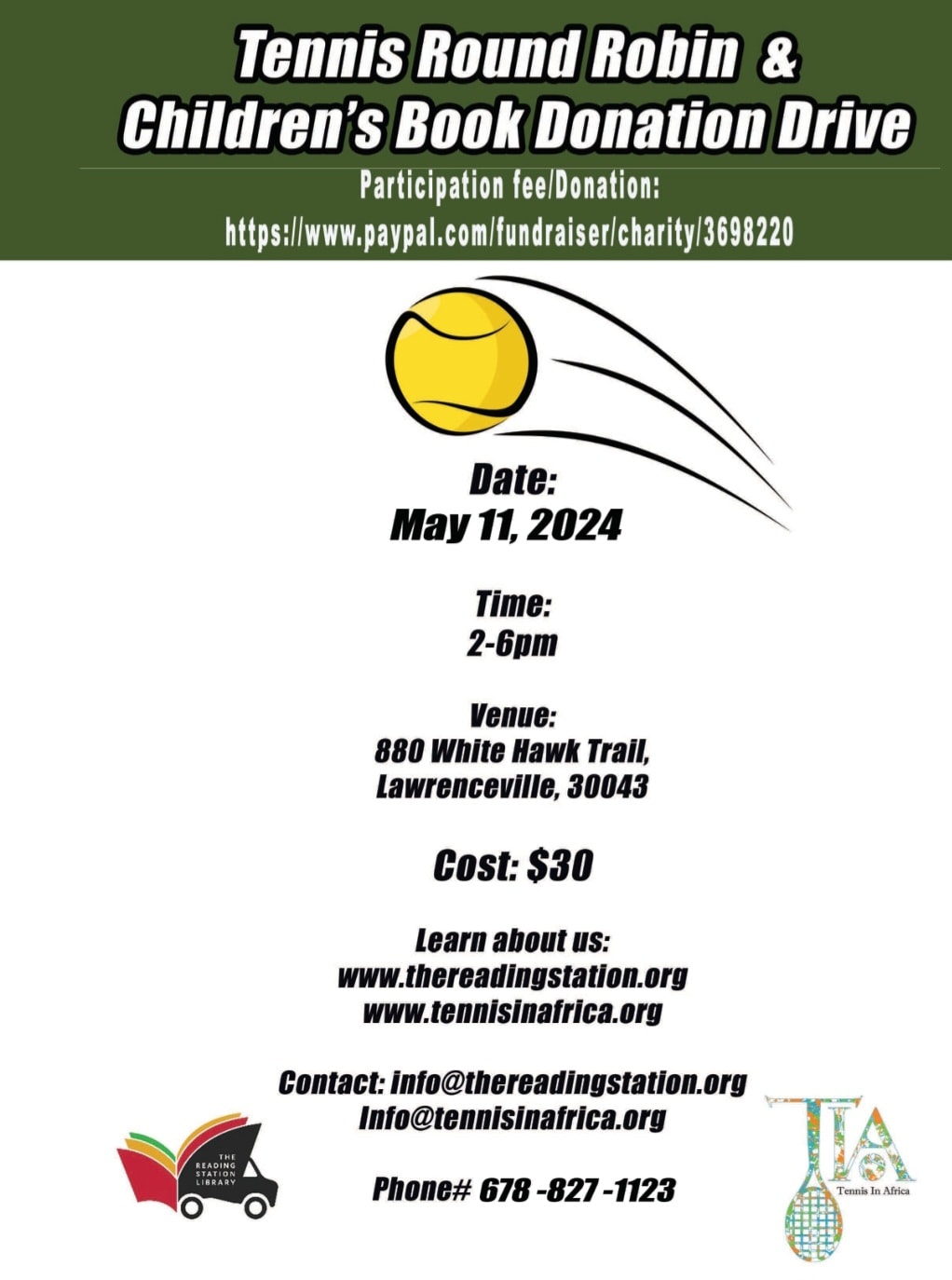 2024 Tennis Round Robin Fundraiser