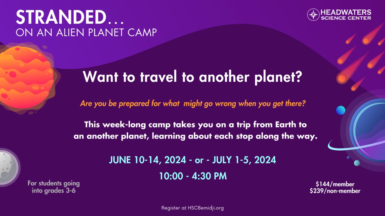 Stranded on a planet camp june 10 14