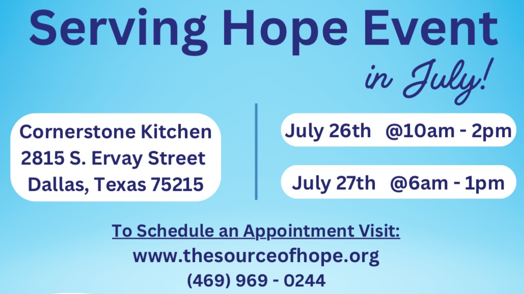 Serving Hope Event: July 2024