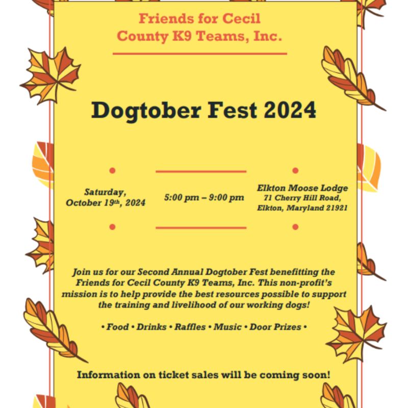 Friends For Cecil County K9 Teams Inc