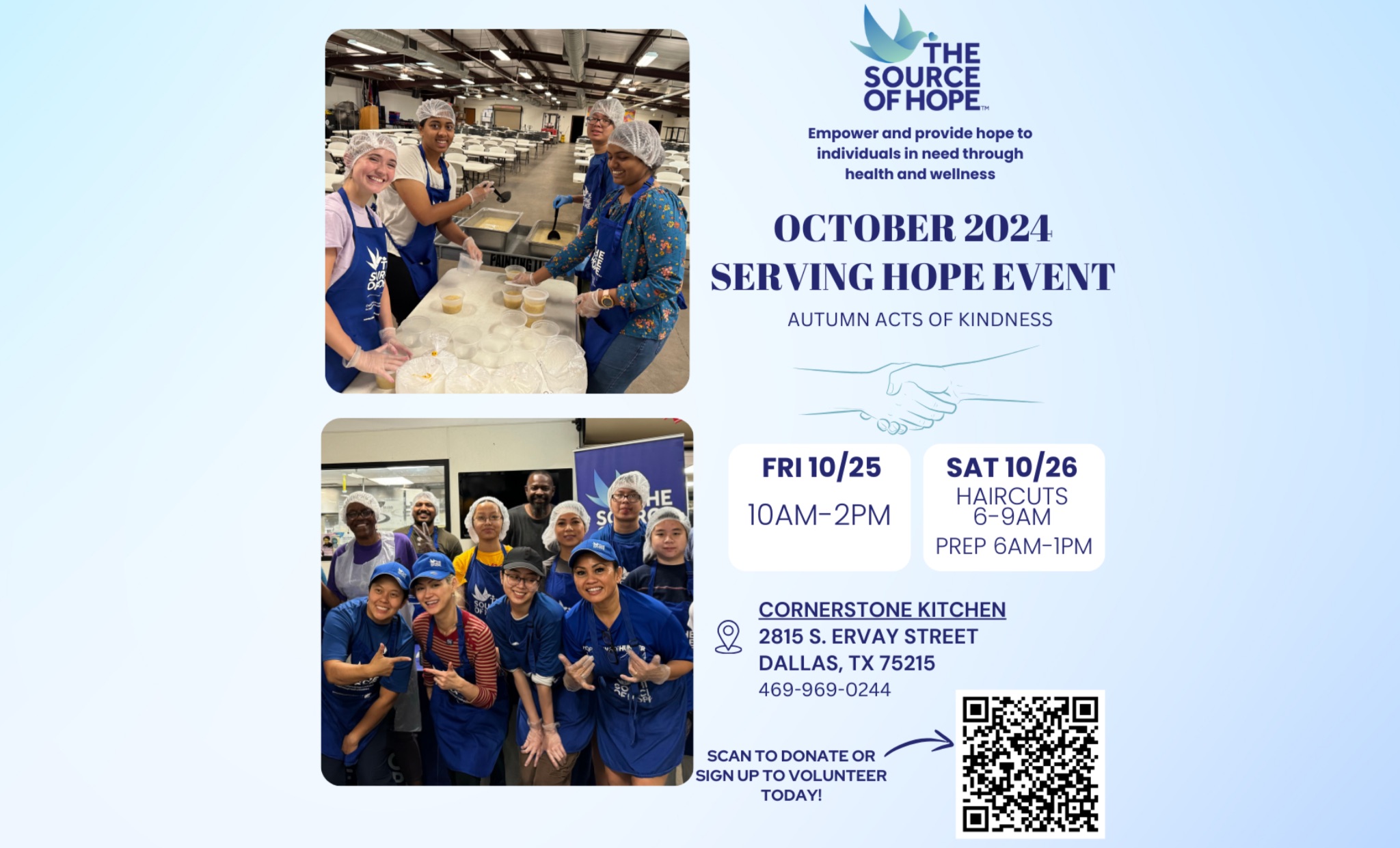Serving Hope Event: October 2024