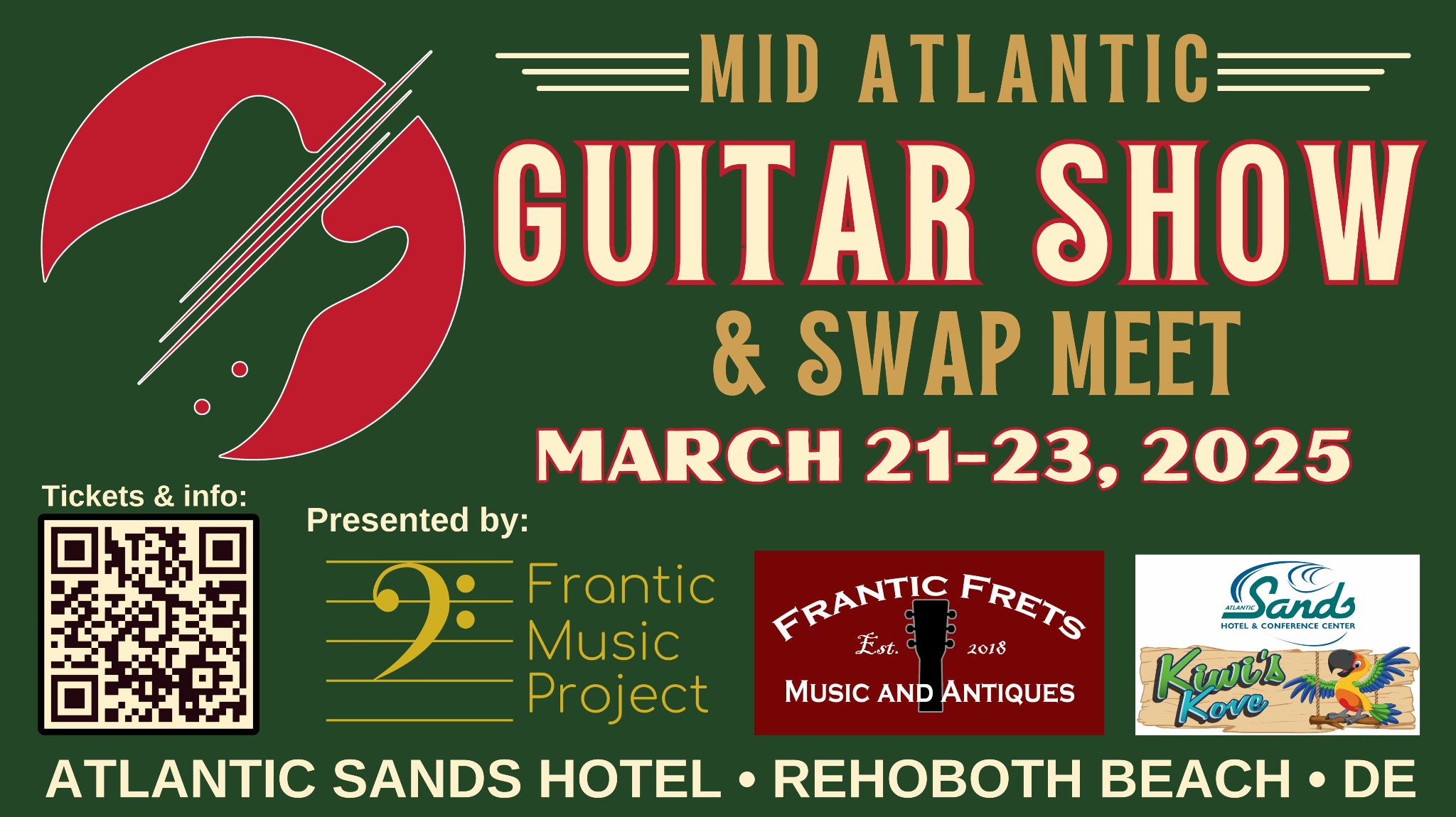 Exhibitor 2025 Mid Atlantic Guitar Show Exhibitor Space Reservation