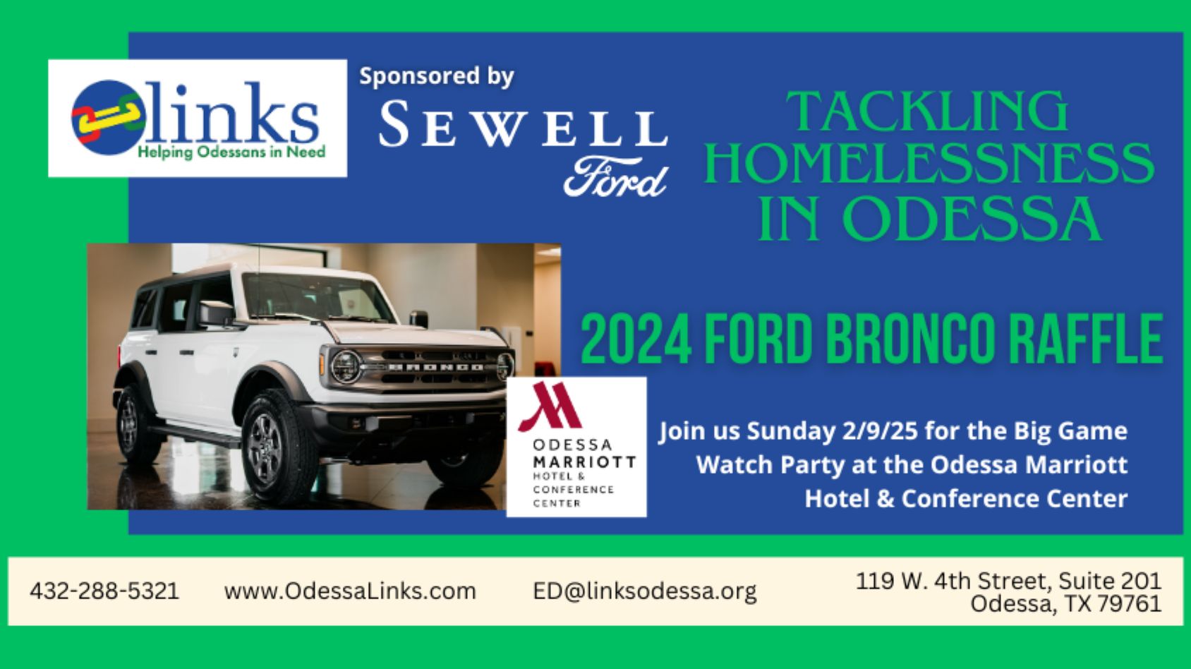 Tackling Homelessness in Odessa: 2025 Big Game Raffle to Benefit Odessa ...